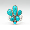 Turquoise Cluster Work Ring