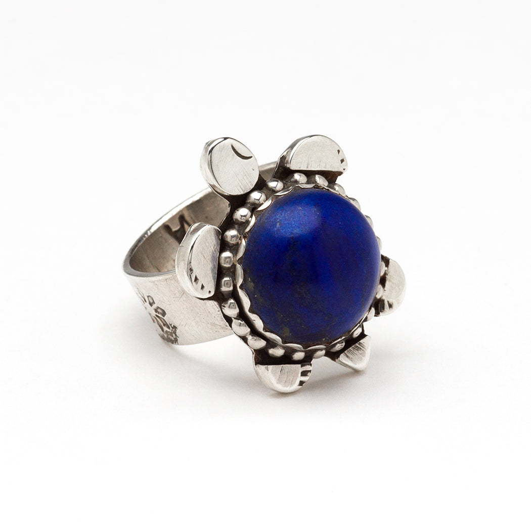 Lapis Lazuli Turtle Ring