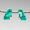 Turquoise & Mother-Of-Pearl Mosaic Earrings