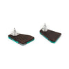 Turquoise & Mother-Of-Pearl Mosaic Earrings
