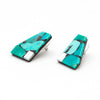 Turquoise & Mother-Of-Pearl Mosaic Earrings