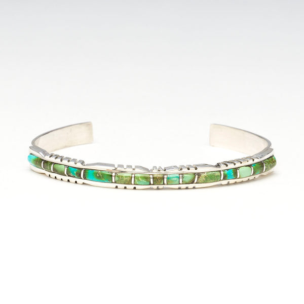 Elegant Turquoise Slim Cuff Bracelet