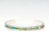 Elegant Turquoise Slim Cuff Bracelet