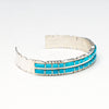 Double Row Turquoise Cuff Bracelet