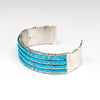Channel Inlay Turquoise Cuff Bracelet