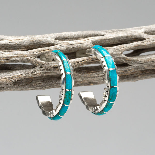 Turquoise Hoop Earrings