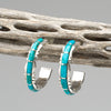 Turquoise Hoop Earrings