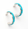 Happy Day Turquoise Hoop Earrings