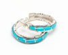 Happy Day Turquoise Hoop Earrings