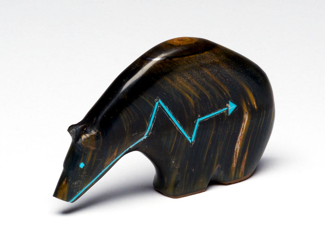 Blue Tiger's Eye Medicine Bear