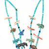 Double-Strand Medicine Bear & Animal Friends Pendant Necklace