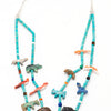 Double-Strand Medicine Bear & Animal Friends Pendant Necklace