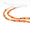 Carved Kingman Turquoise Bison Pendant Necklace