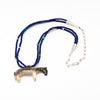 Black Lip Mother-Of-Pearl Shell Pony Pendant Necklace