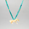 Reversible Mother-Of-Pearl Horse Pendant Necklace