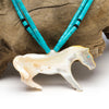 Reversible Mother-Of-Pearl Horse Pendant Necklace