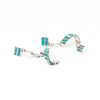 Egyptian Turquoise Ribbon Earrings