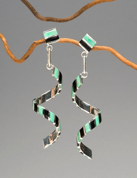 Stunning Spiral Dangle Earrings