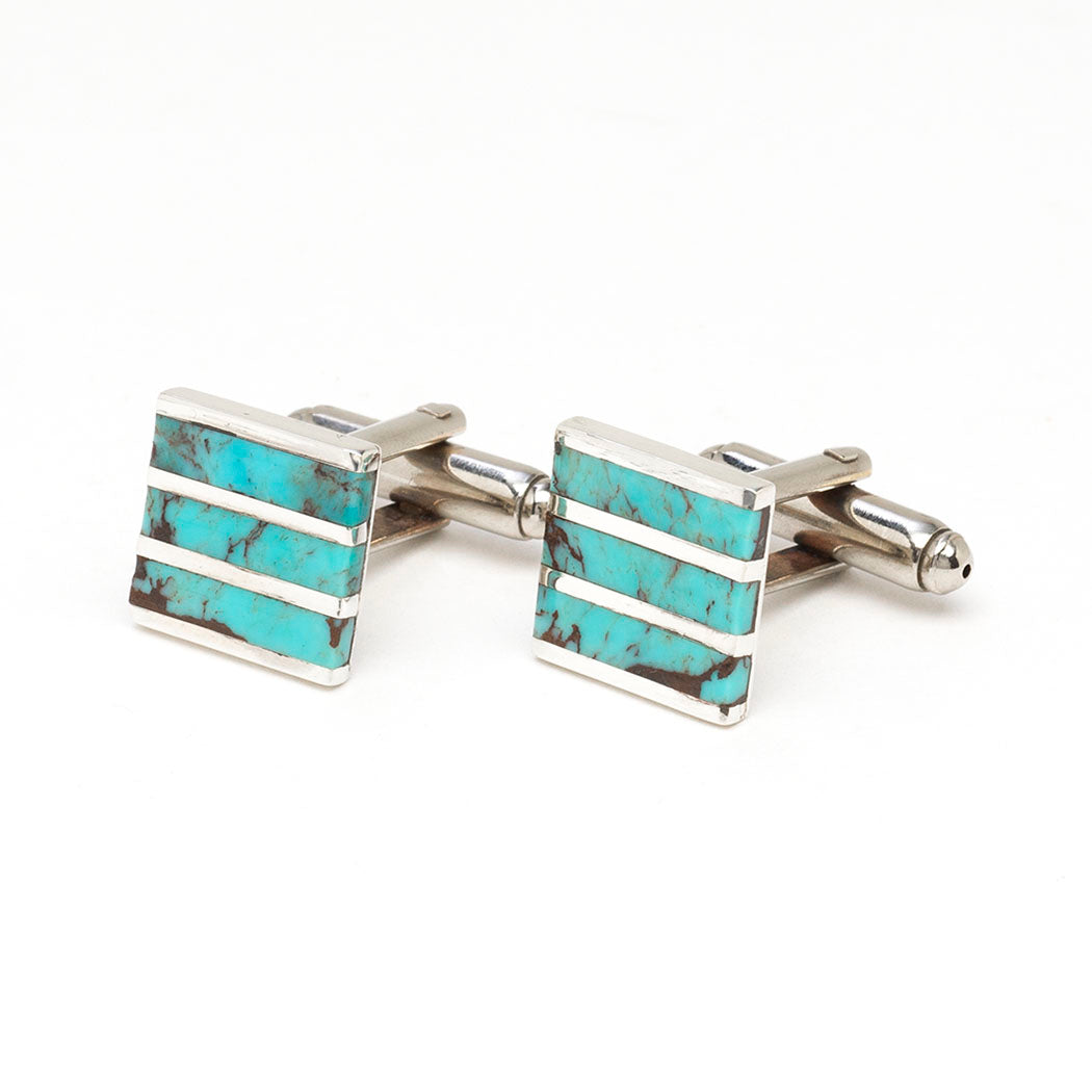Timeless Turquoise Cuff Links