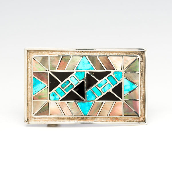 Collaborative Channel Inlay Belt Buckle