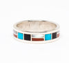 Many Materials Inlaid Ring