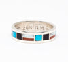 Many Materials Inlaid Ring