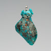 Kingman Turquoise Double-Sided Maidens Pendant