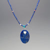Reversible Corn Maiden & Grandmother Lapis Pendant Necklace