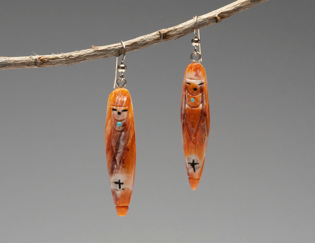 Corn Maiden & Grandmother Dangle Earrings