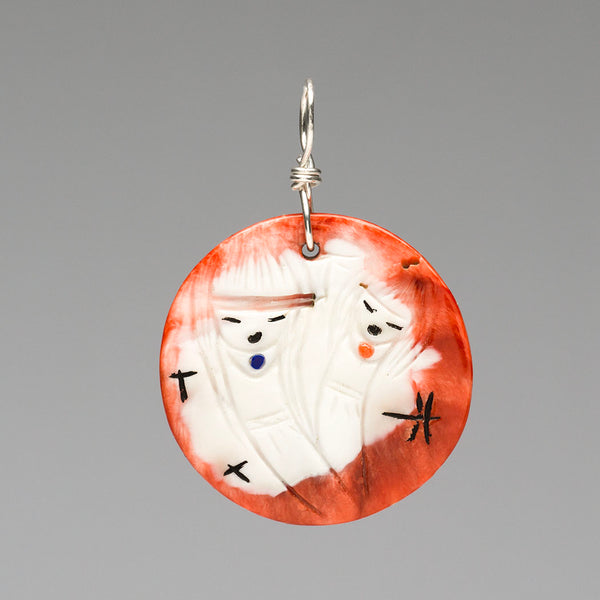 Reversible Corn Maiden & Grandmother Pendant