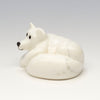 Cozy Curled Up Arctic Fox