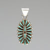 Turquoise Needle Point Pendant