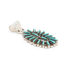 Turquoise Needle Point Pendant