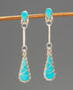 Kingman Turquoise Channel Inlay Earrings