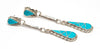 Kingman Turquoise Channel Inlay Earrings