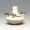 Double Lizards Pottery Vase