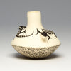 Double Lizards Pottery Vase