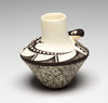 Sunning Lizard Small Pottery Vase