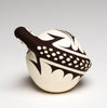 Black & White Small Lizard Seed Pottery