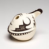 Black & White Small Lizard Seed Pottery