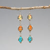 Calico Corn Dangle Earrings