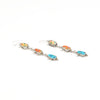 Calico Corn Dangle Earrings
