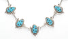 Carved Turquoise Corn Necklace & Earrings Set