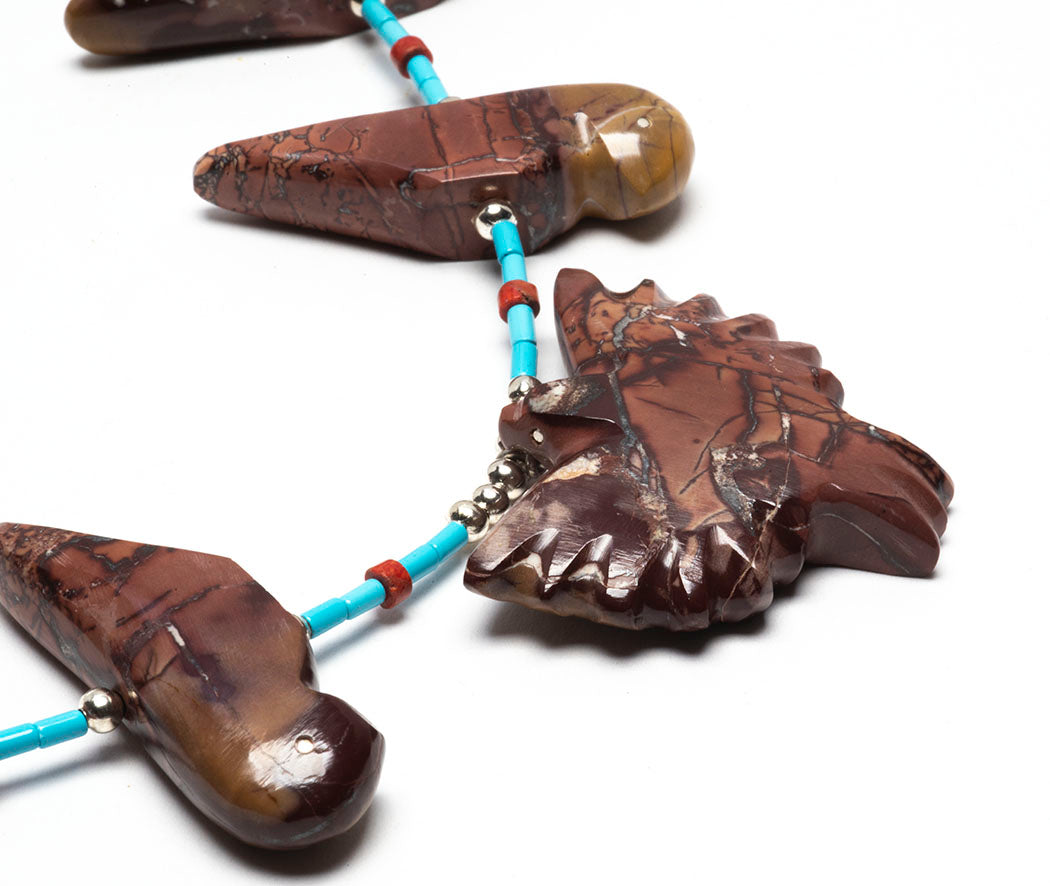 Mookaite Jasper Eagle Necklace