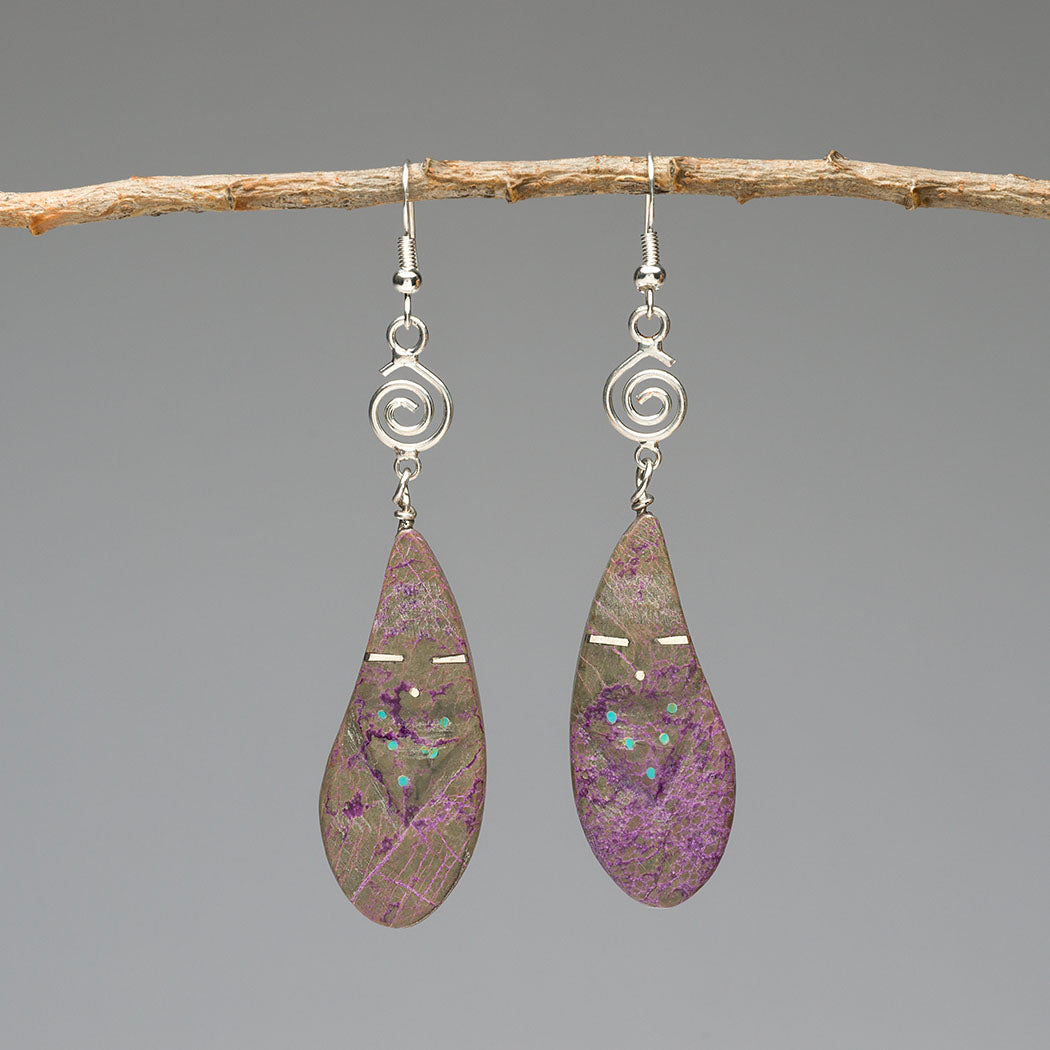 Maiden & Spiral Dangle Earrings
