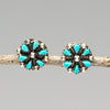 Turquoise Petit Point Post Earrings