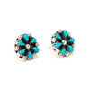 Turquoise Petit Point Post Earrings