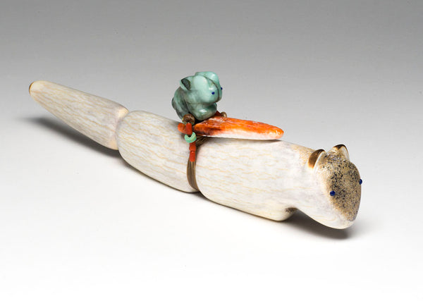 Antler Wolf With Emerald Rabbit