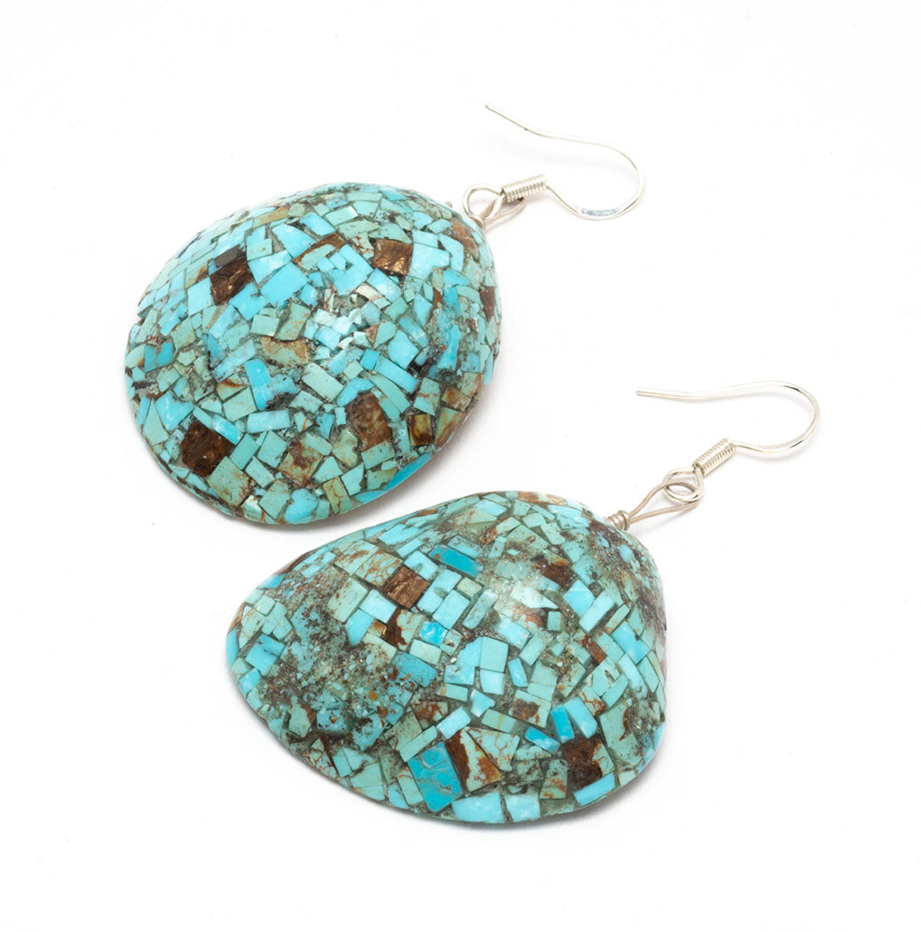Turquoise Heaven Mosaic Dangle Earrings