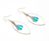 Old Kingman Turquoise Raindrop Earrings